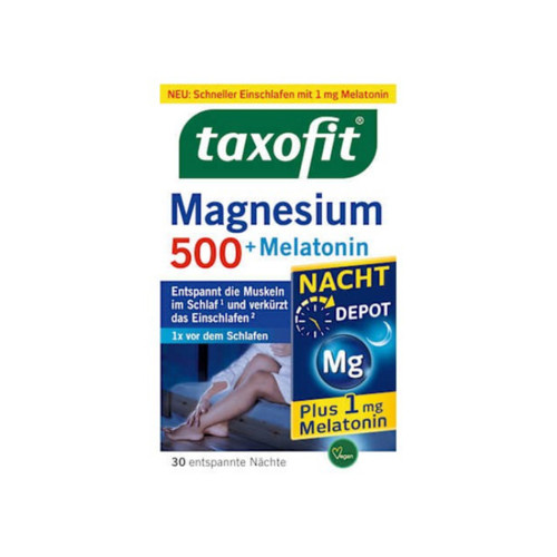 قرص منیزیم ۵۰۰ تاکسوفیت حاوی ملاتونین – ۳۰ عدد