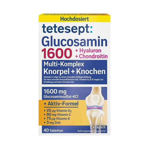 قرص گلوکوزامین و هیالورون تتسپت 40 عدد