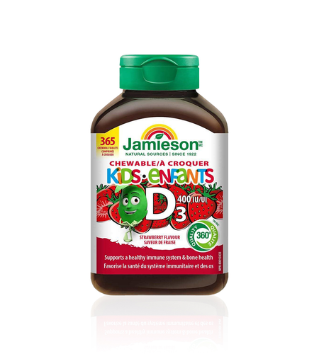 قرص جویدنی ویتامین D3 کودکان جیمیسون ۳۶۵ عددی