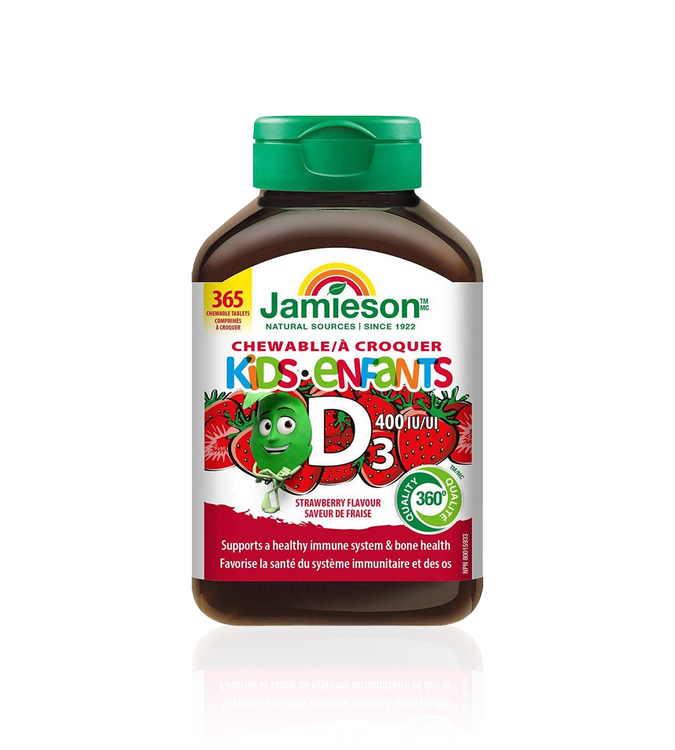 قرص جویدنی ویتامین D3 کودکان جیمیسون ۳۶۵ عددی