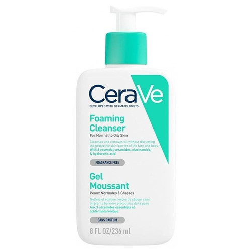 فوم شستشو صورت سراوی اصل CeraVe پوست نرمال تا چرب ۲۳۶ میل