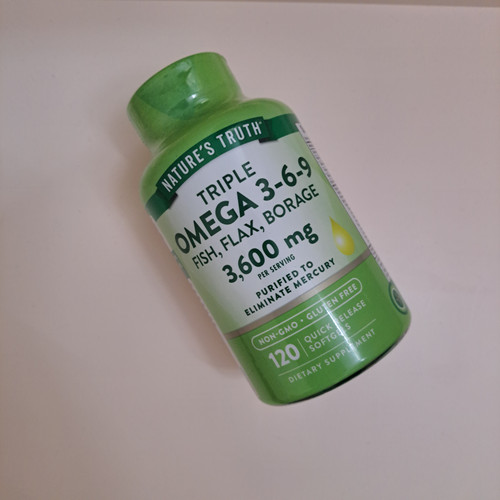 روغن ماهی369 نیچرز تروث 3600 میلیگرمی 120 عددی