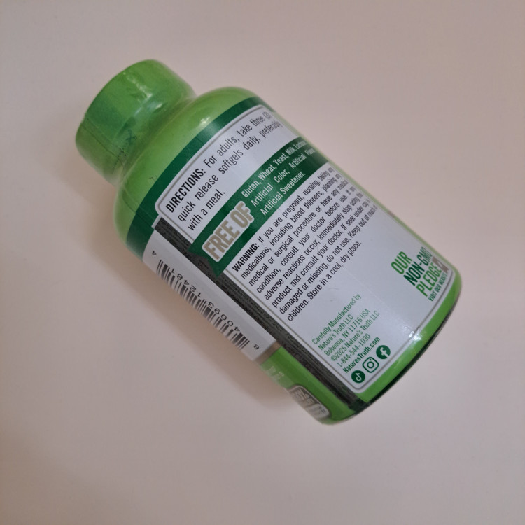 روغن ماهی369 نیچرز تروث 3600 میلیگرمی 120 عددی