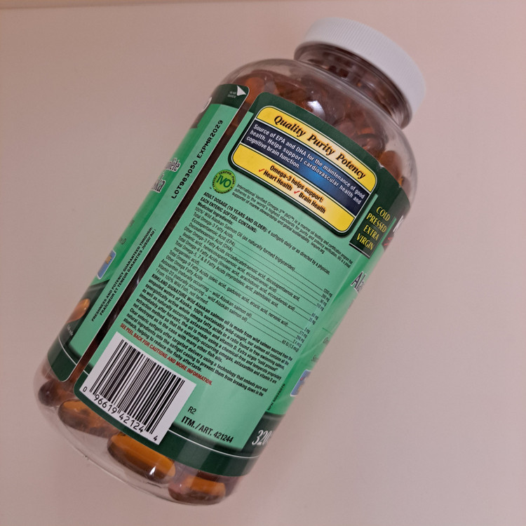 کپسول روغن ماهی فیش اویل کرکلند مدل Wild Alaskan